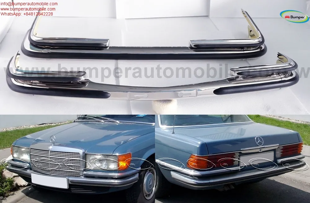 Mercedes W116 EURO Style (1972-1981) Bumpers