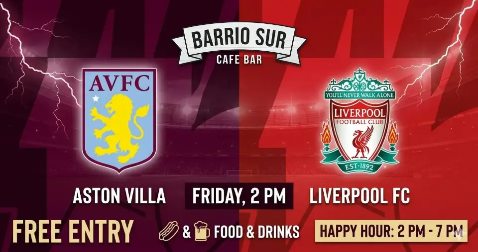 EPL; Aston Villa vs LIVERPOOL (Friday, 15th)