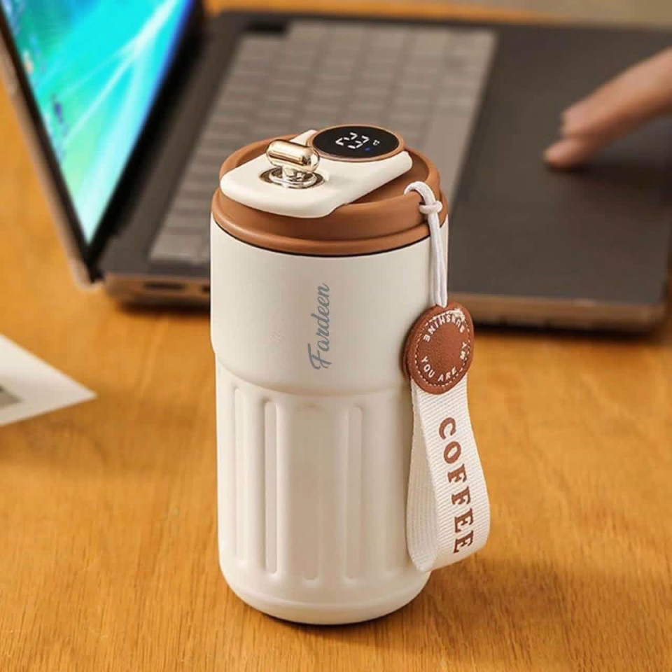 Smart Temperature Display Vacuum Insulated Water Flask personalized with name