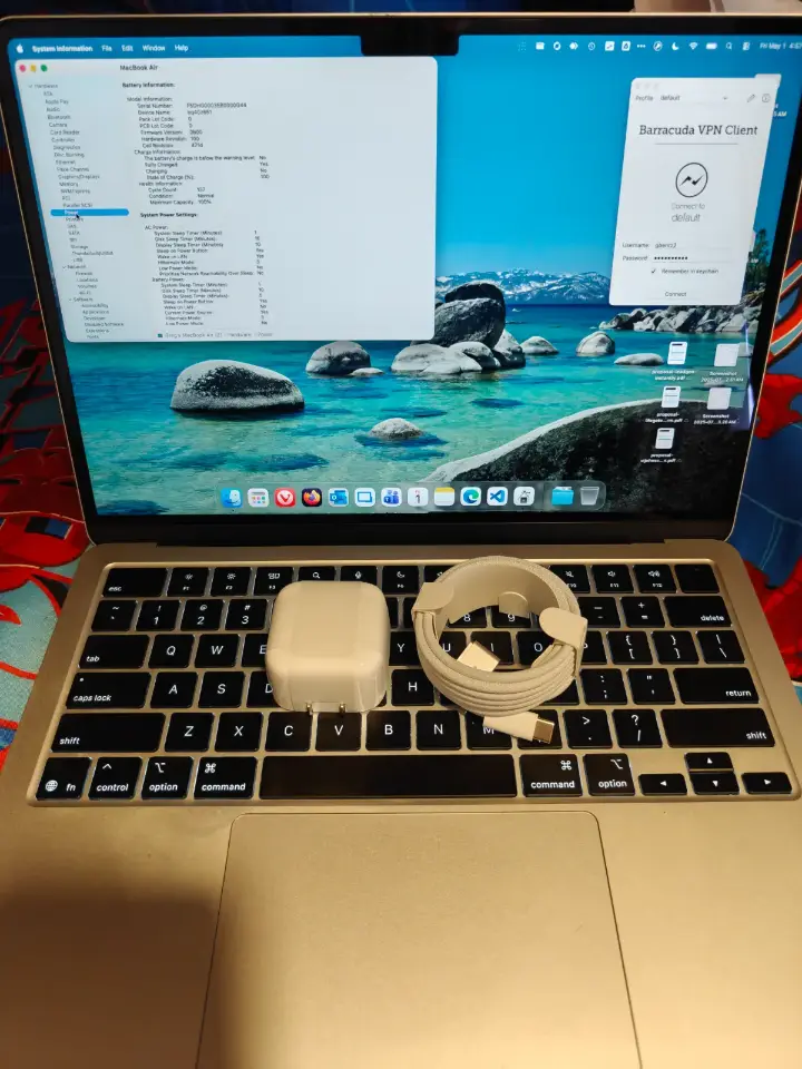Macbook Air M4 16/512 w/box 137 cycles
