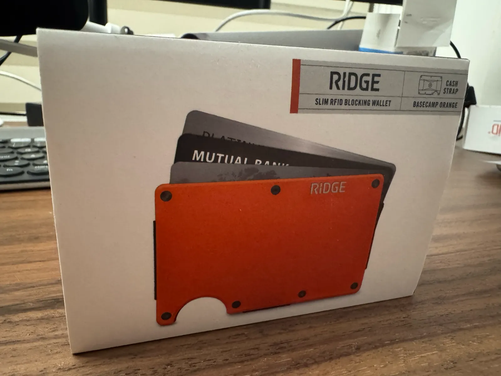 Ridge Wallet for Men - Basecamp Orange