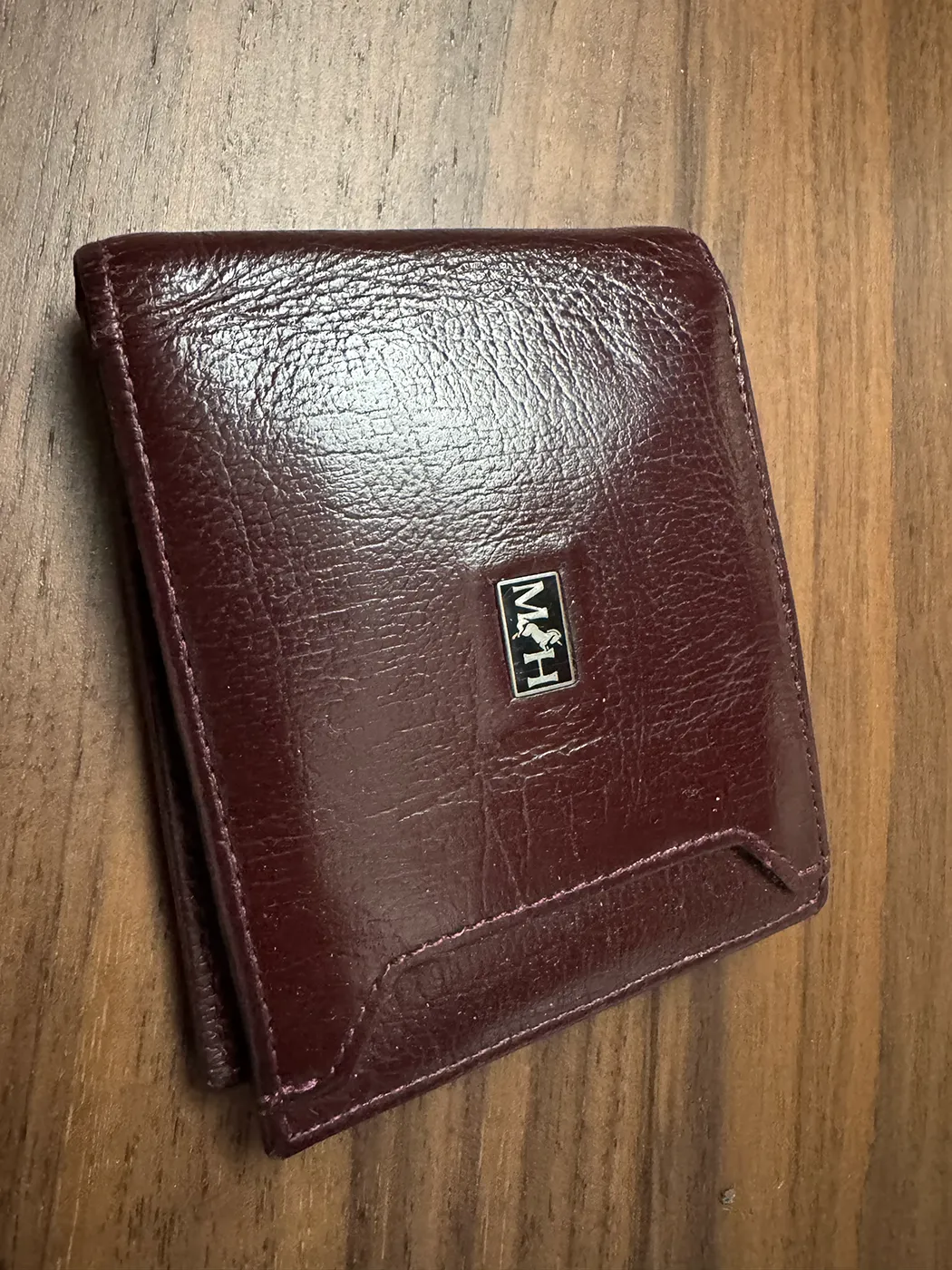 Men's Red Leather Wallet - Mario Hernandez