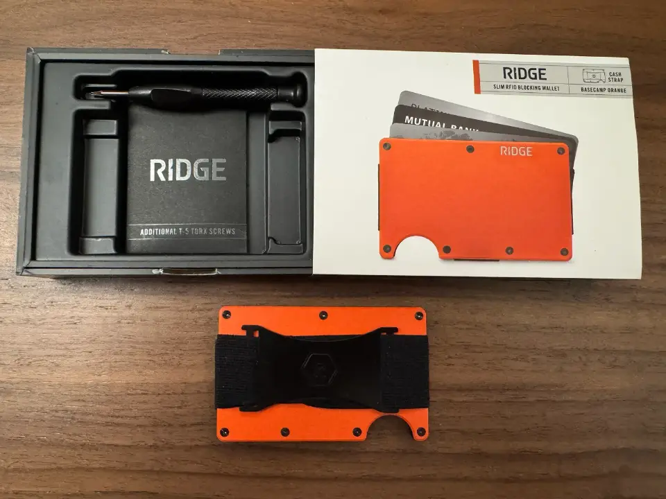 Ridge Wallet for Men - Basecamp Orange
