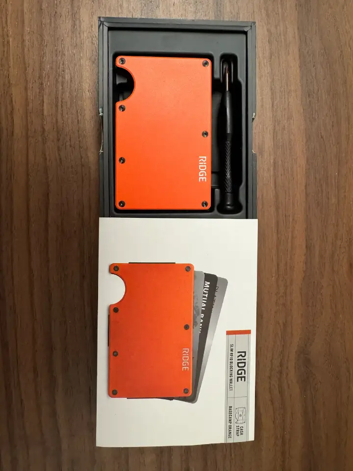 Ridge Wallet for Men - Basecamp Orange