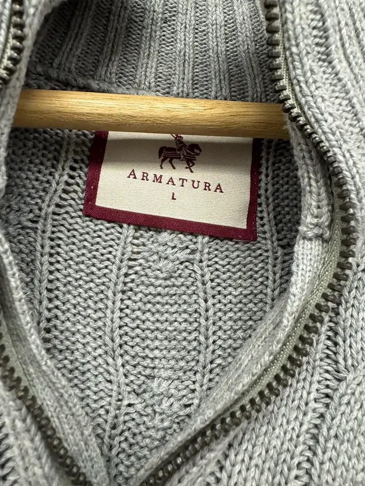 Grey Knitted Sweater - Armatura
