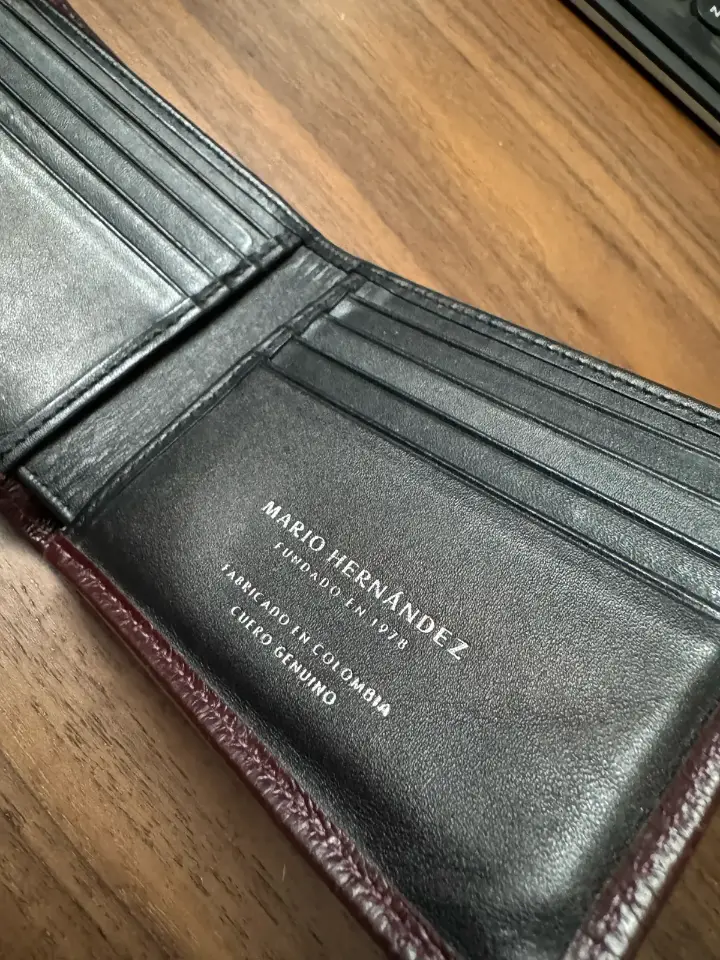 Men's Red Leather Wallet - Mario Hernandez